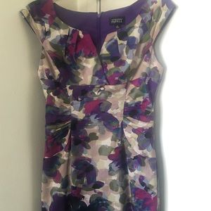 Adrianna Papell Purple Floral Dress